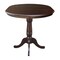 International Concepts Round 36 in Rd Top Pedestal Table, 12 in Leaf, 34.9 inH, Counter Height, Rich Mocha, 36 in W, 48 in L K15-36RXT-6B - alternate 3